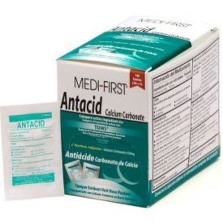 Medique Products Medi-First® Antacid Packs 2/Pack, 50 Pack/Box, 80233 80233